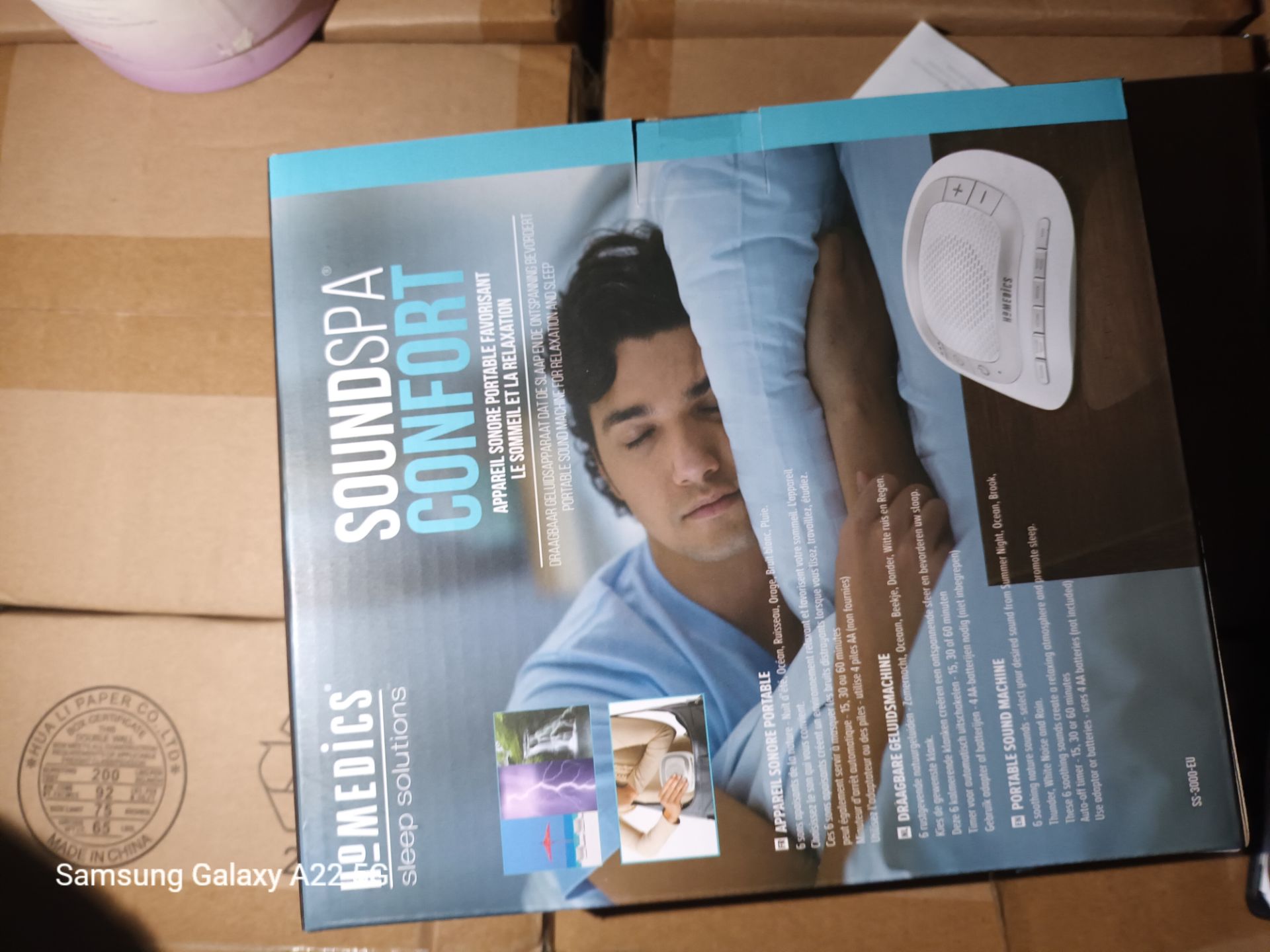 PALLET OF 326 X NEW HOMEDICS SOUND SPA COMFORTS