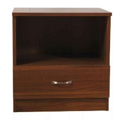 5 X FLATPACKED WALNUT BEDSIDE CABINETS BRAND NEW BOXED