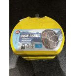 JOB LOT X4 SNOW CHAINS 12MM 14" 15" & 16" WHEELS