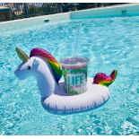 5,400 X RAINBOW UNICORN INFLATABLE DRINKS HOLDER