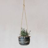 483 X NEW S&B SGRAFITTO HANGING PLANTER