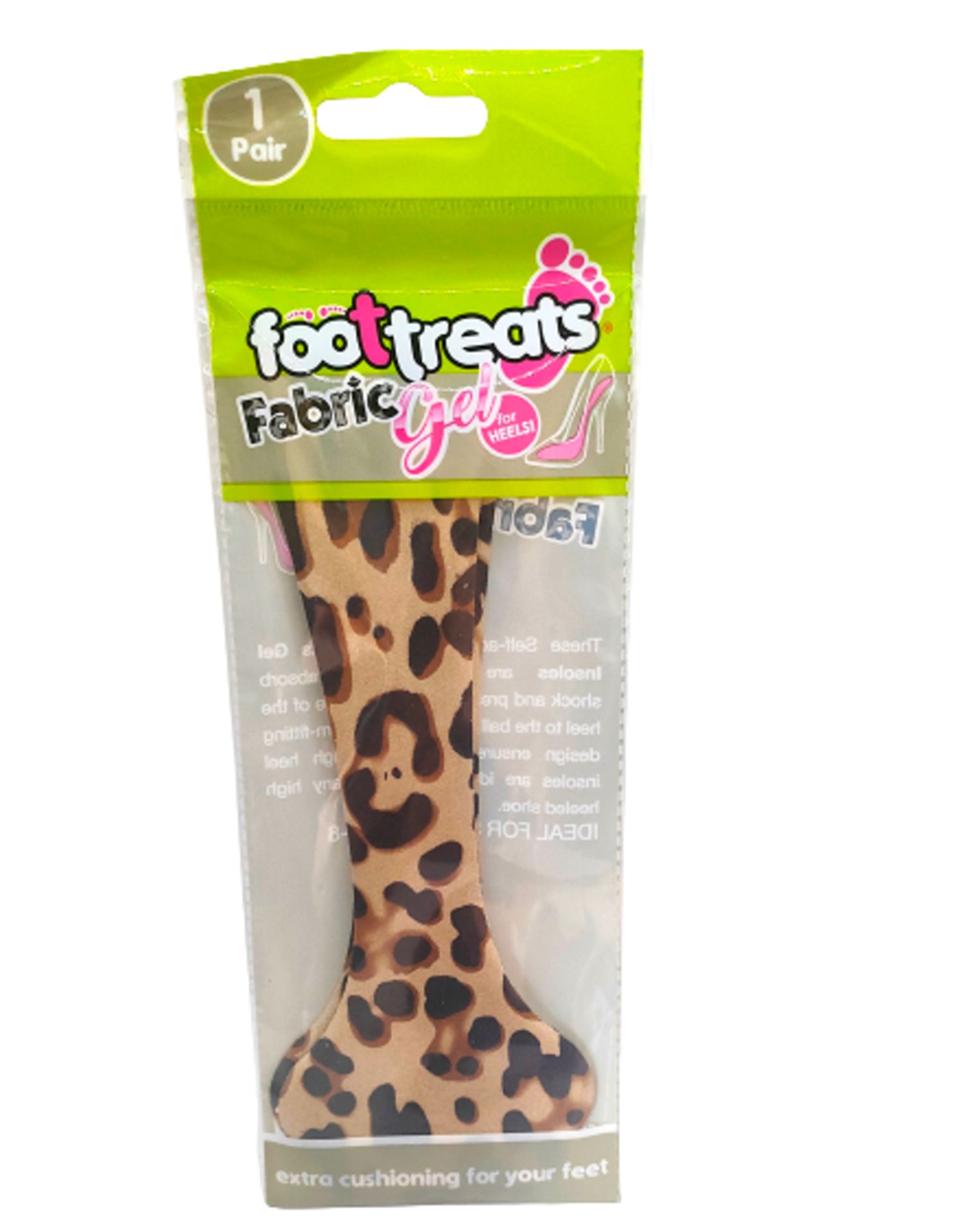 6,048 X NEW FOOTTREATS GEL INSOLE ANIMAL PRINT