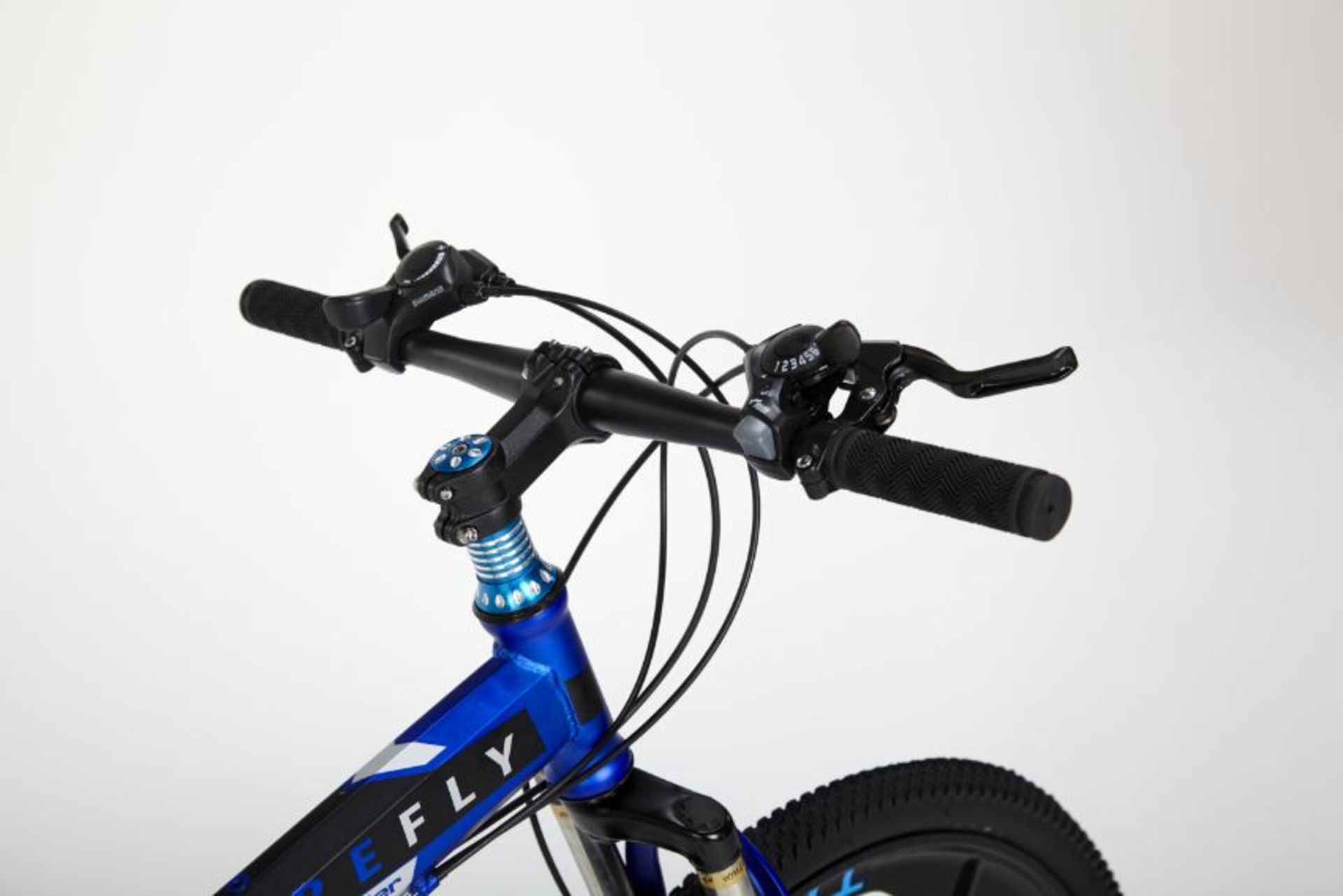 FULL SUSPENSION BLUE FIREFLY FOLDING 21 GEAR MOUNTAIN BIKE 3 SPOKE 26" WHEELS - Image 5 of 11