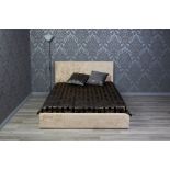 5FT KING OTTOMAN MINK VELVET BED FRAME