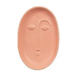 1132 X NEW S&B FACE TRINKET DISH MATT PINK