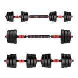 PALLET CONTAINING 10 X 3-IN-1 ADJUSTABLE DUMBBELLS SET 30KG