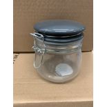 PALLET CONTAINING 408 BRAND NEW CERAMIC CLIP LIDDED JARS RRP : £2 EACH