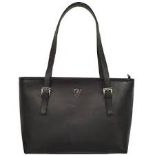 120 X NEW FP BAG+ACC 33,5X13X33 BLACK FAUX LEATHER