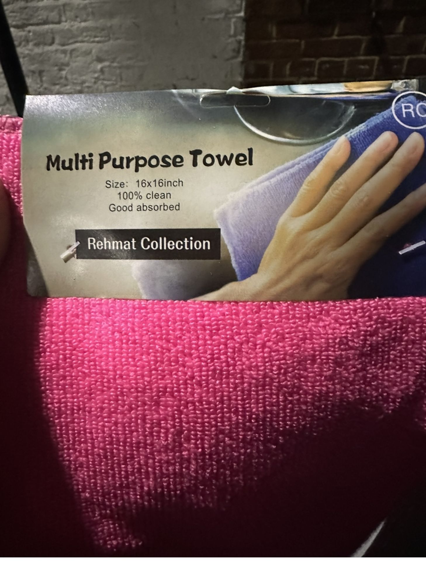 60X MULTI PURPOSE TOWEL 16X16” PACK OF 3 - Image 2 of 2