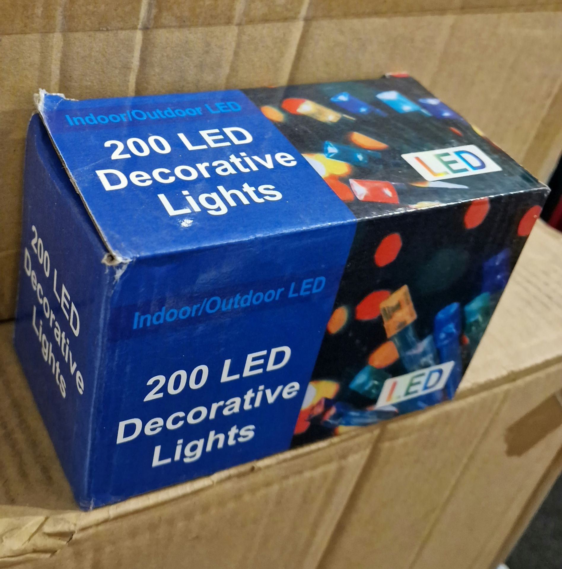 JOBLOT 8 X NO VAT - 200 LIGHT LED DECORATIVE CHRISTMAS LIGHTS - MULTI COLOURED ELECTRIC - Image 4 of 4