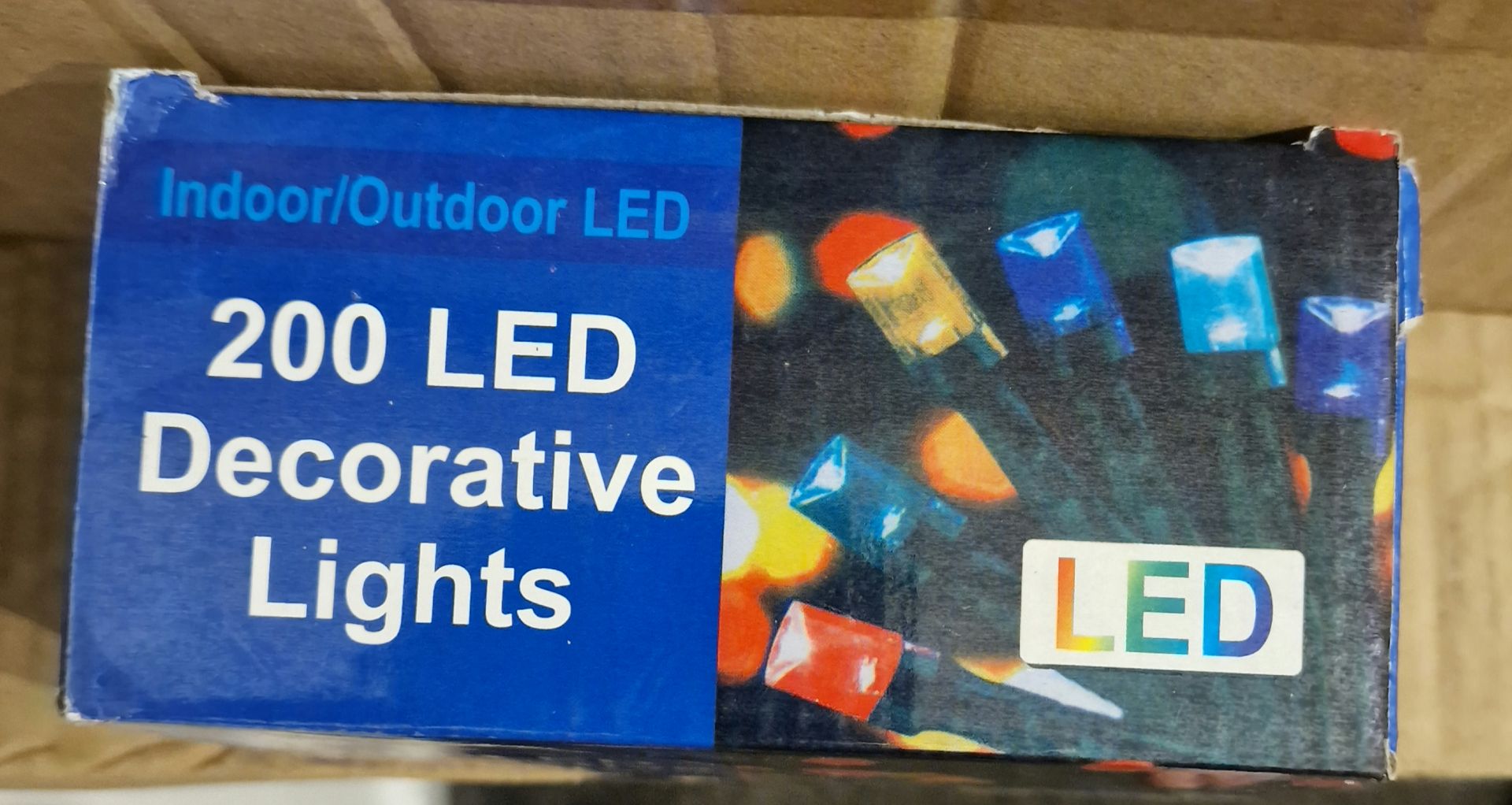 JOBLOT 8 X NO VAT - 200 LIGHT LED DECORATIVE CHRISTMAS LIGHTS - MULTI COLOURED ELECTRIC - Image 3 of 4