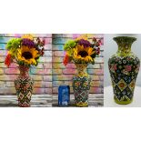 141 X HAND MADE VASES - MIX OF 4 DIFFERENT COLOURS