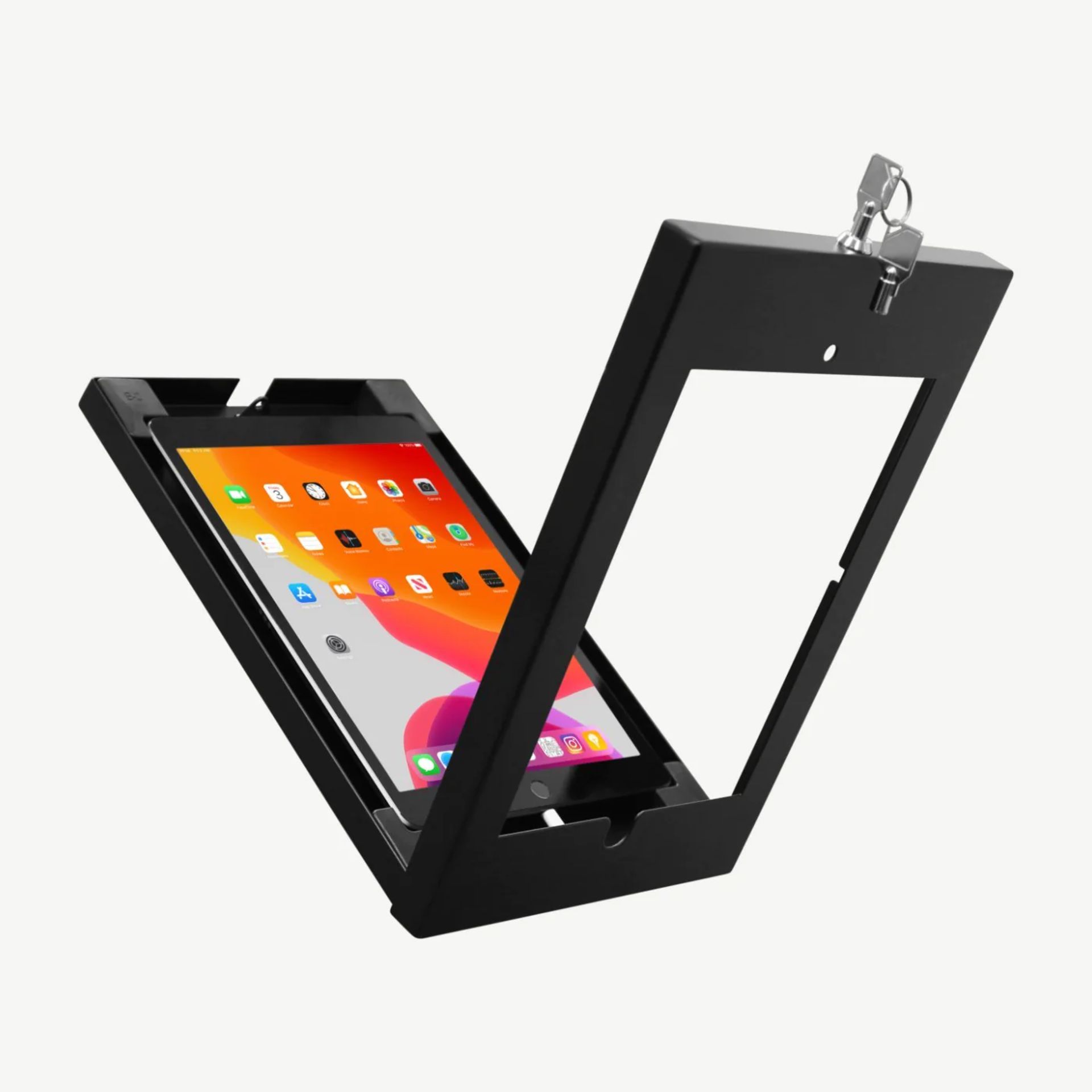 100 X ANTI-THEFT WALL ENCLOSURES FOR IPAD 10.2" (GEN. 7, 8, 9). BLACK / SILVER COLOURS - RRP £3500 - Bild 7 aus 7