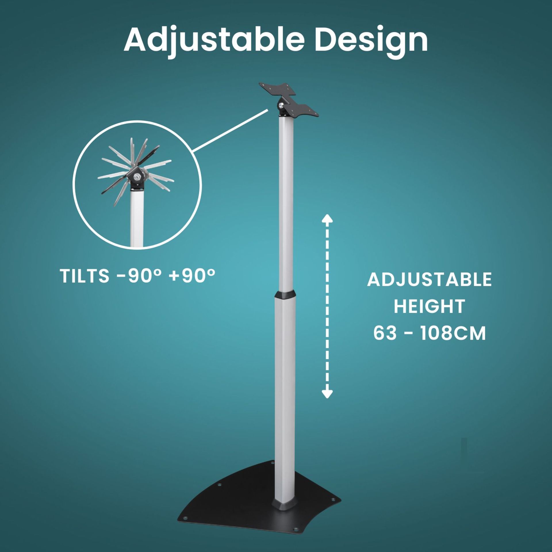 100 X MONITOR / SCREEN VESA FLOOR STANDS - RRP £7500 - Image 3 of 7