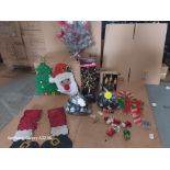 PALLET OF MIXED INDOOR CHRISTMAS DECORATIONS