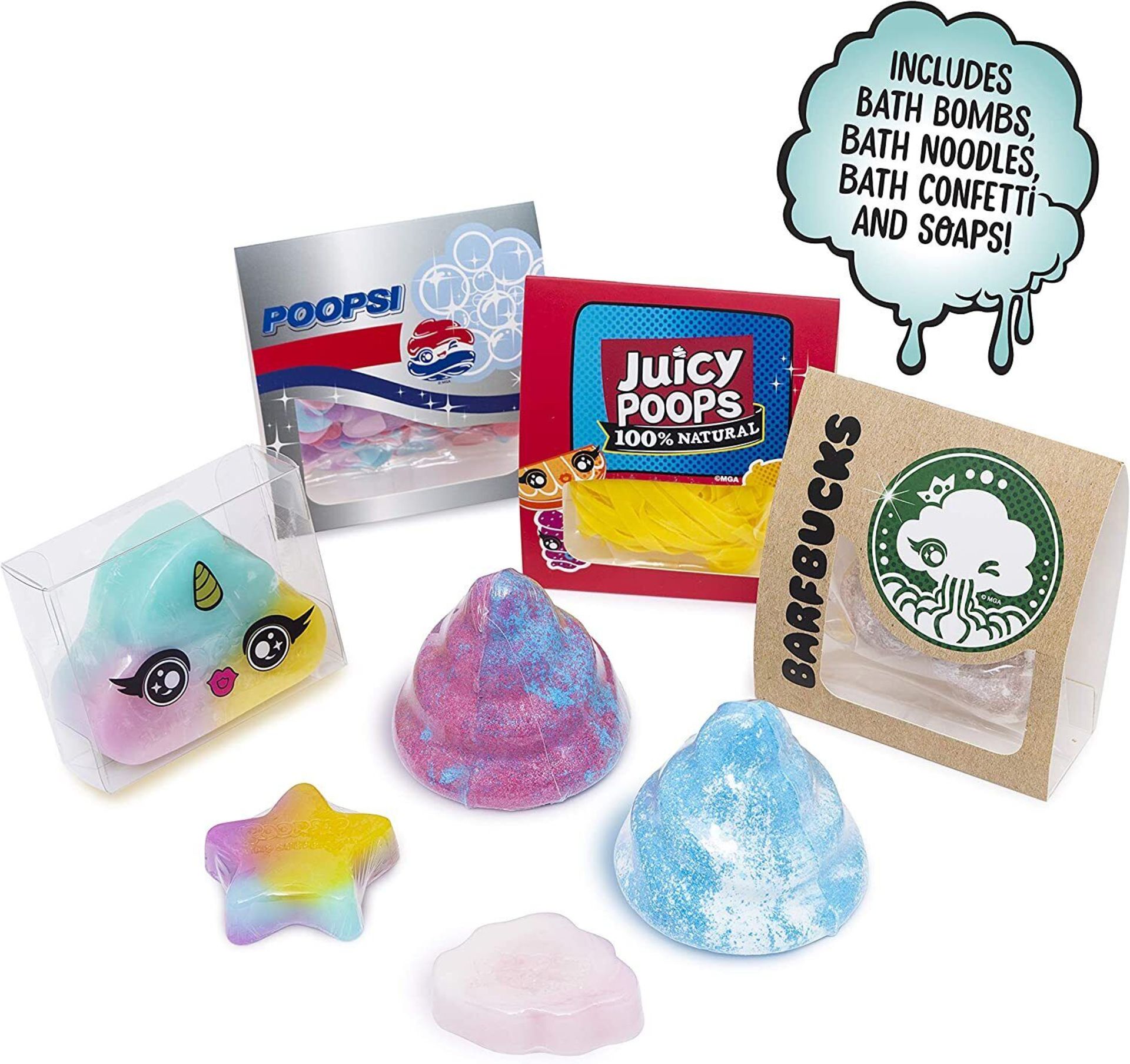 350 X POOPSIE SPA EXPERIENCE SET SLIME SURPRISE BATH BOMBS NOODLES MINI SOAP CONFETTI SET - Image 4 of 4