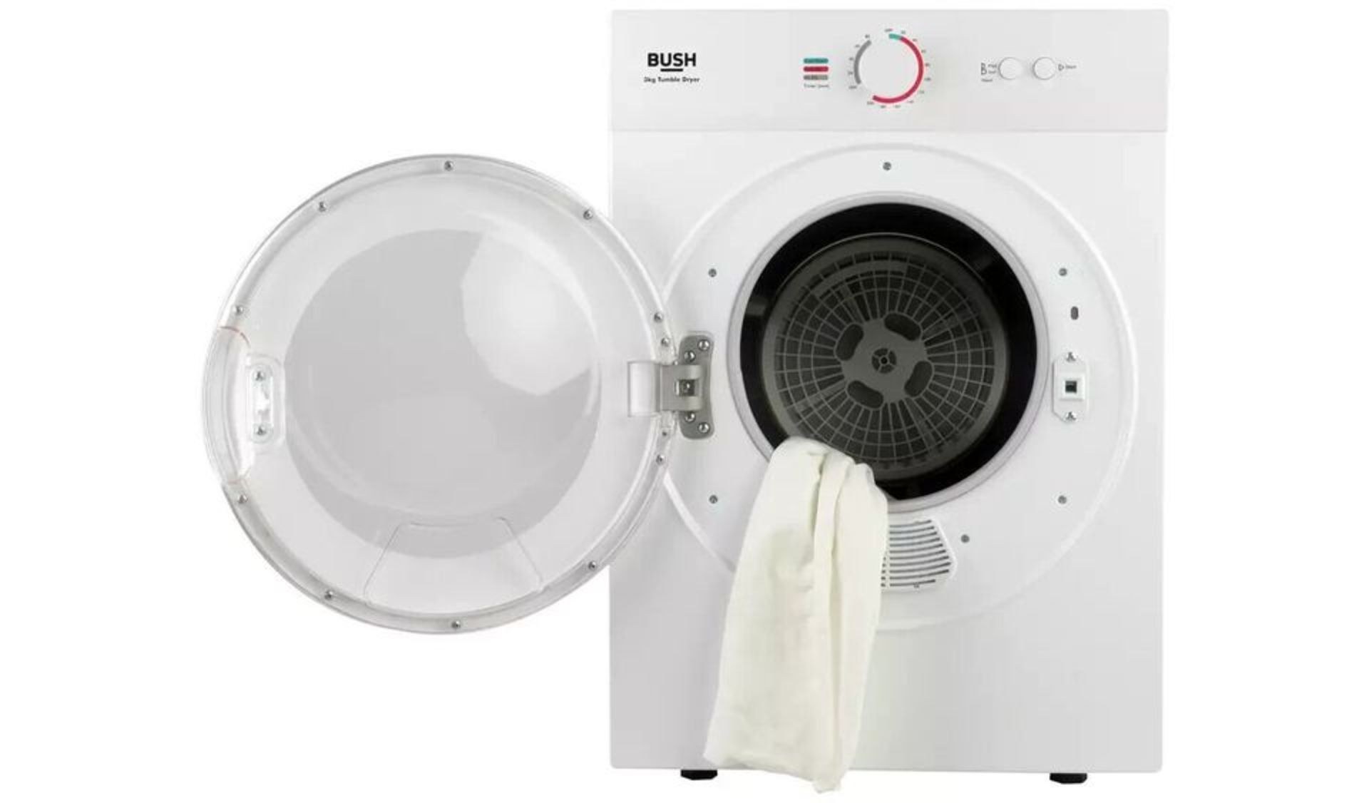 BRAND NEW BUSH TD3CNBW 3KG VENTED TUMBLE DRYER - WHITE - Bild 2 aus 4