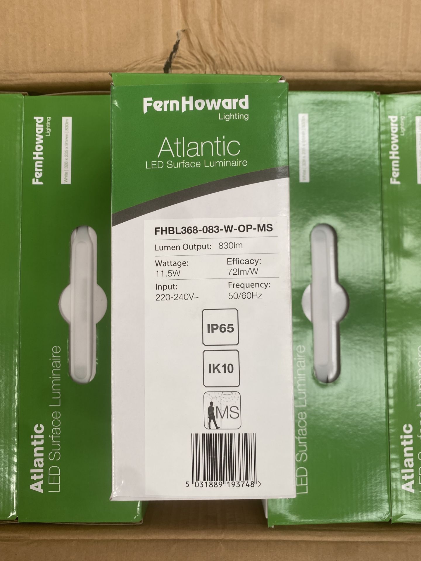 50 X ATLANTIC LED SURFACE LUMINAIRE 4000K WHITE MS TRADE VALUE £3600 - Bild 3 aus 4