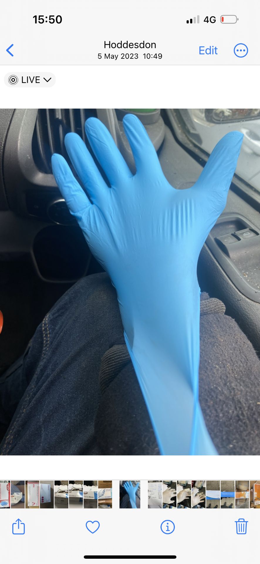 25,000 NITRILE DISPOSABLE GLOVES BLUE POWDER FREE XXL - Image 3 of 3