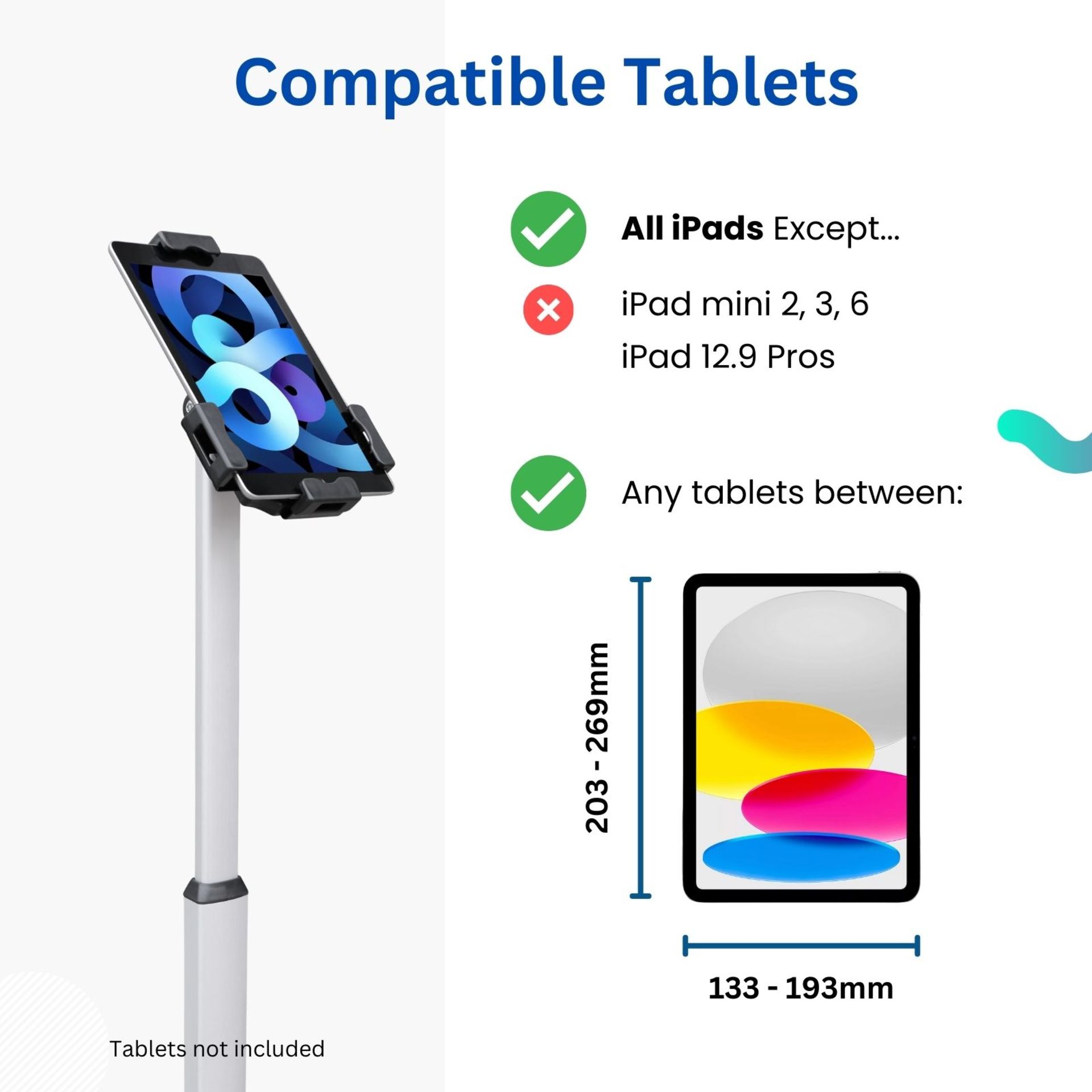 150 X FLOOR DISPLAY STANDS FOR IPADS & TABLETS, ANTI-THEFT, ADJUSTABLE HEIGHT. RRP £18,000 - Bild 6 aus 7