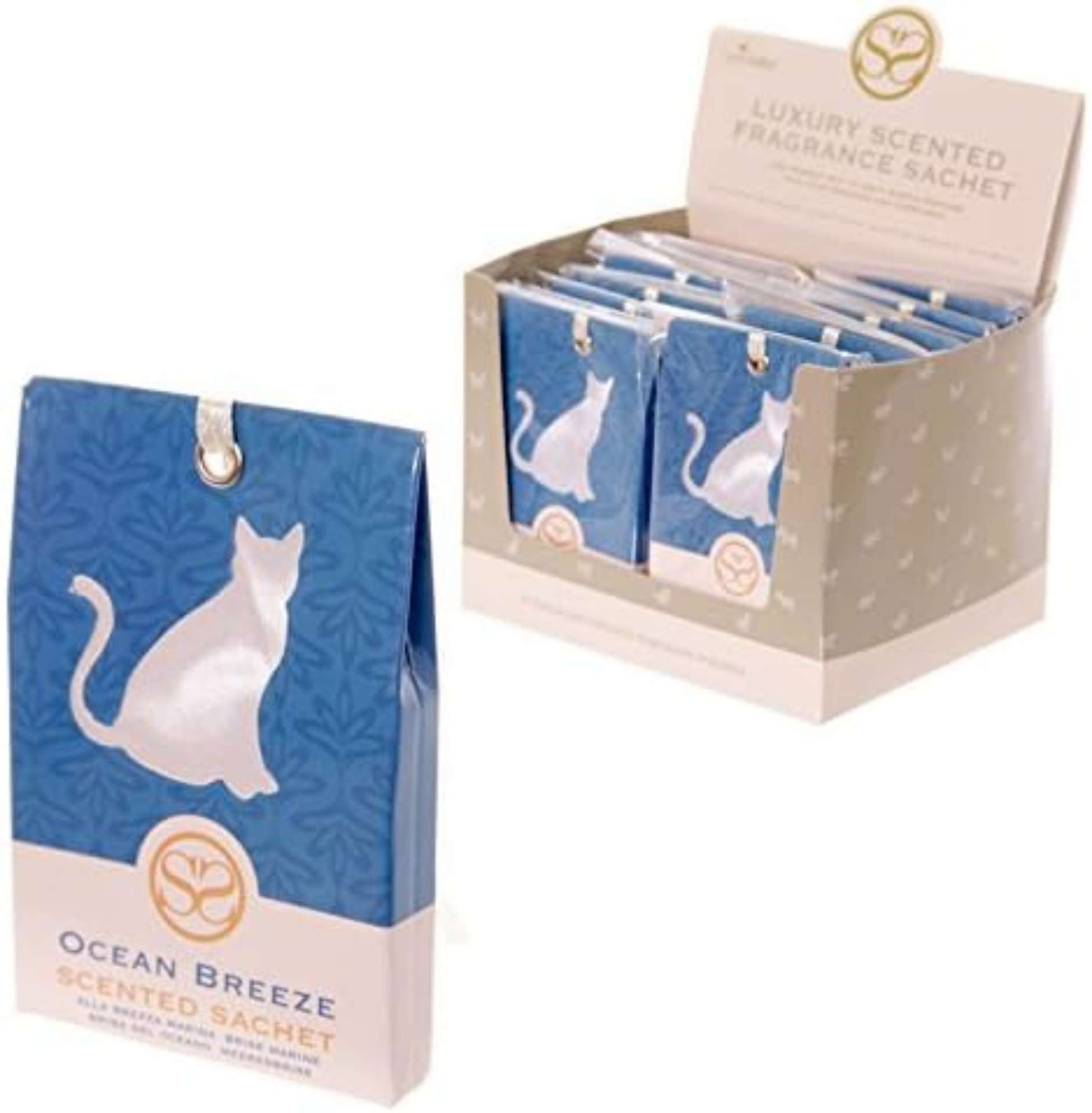 Ocean Sachet 950 X NEW CAT DESIGN OCEAN BREEZE SCENTED SACHETCondition ...