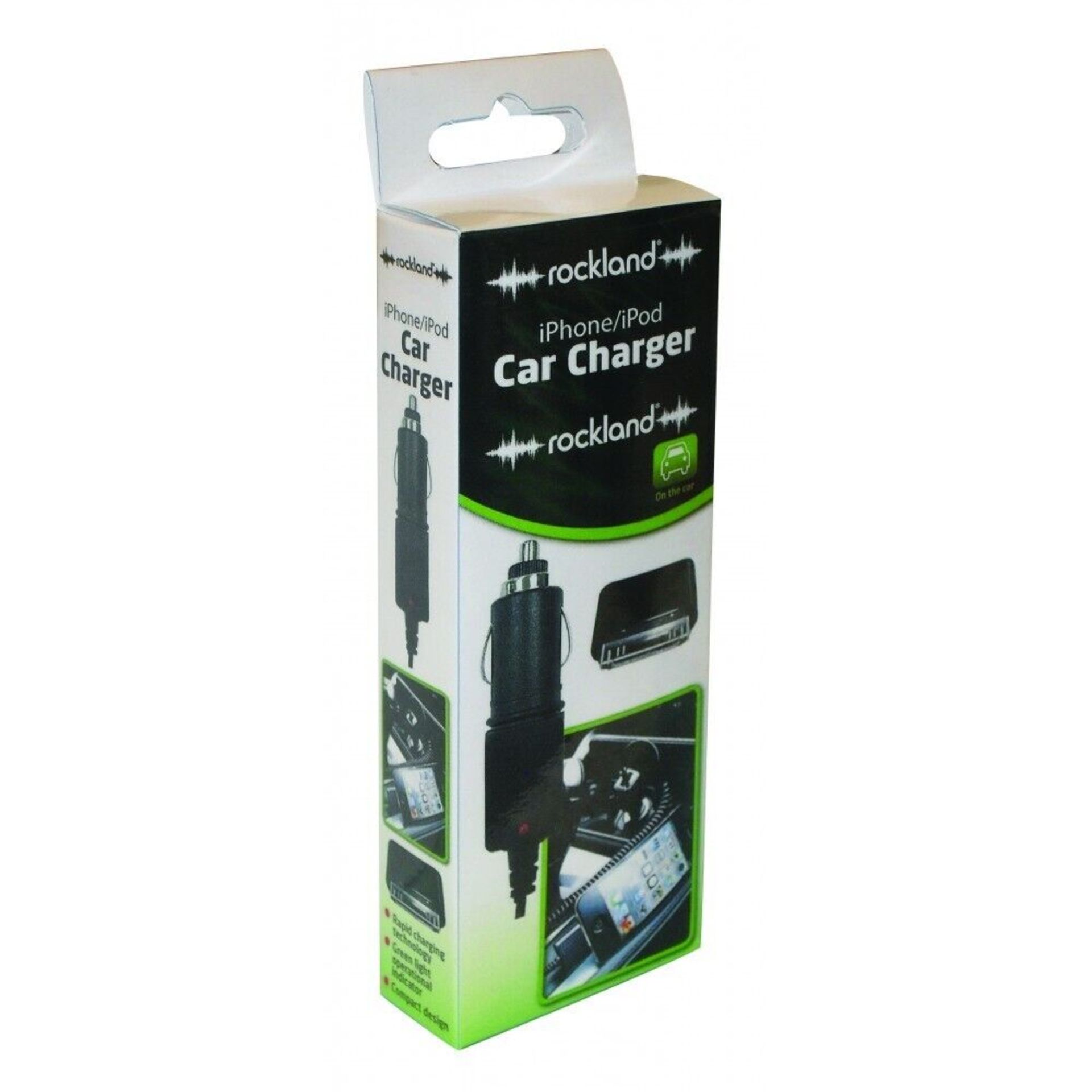20 X ROCKLAND IPHONE/IPOD IN CAR CHARGER IPHONE 3G, 3GS, 4, 4S, IPOD, IPOD TOUCH RRP £119.80