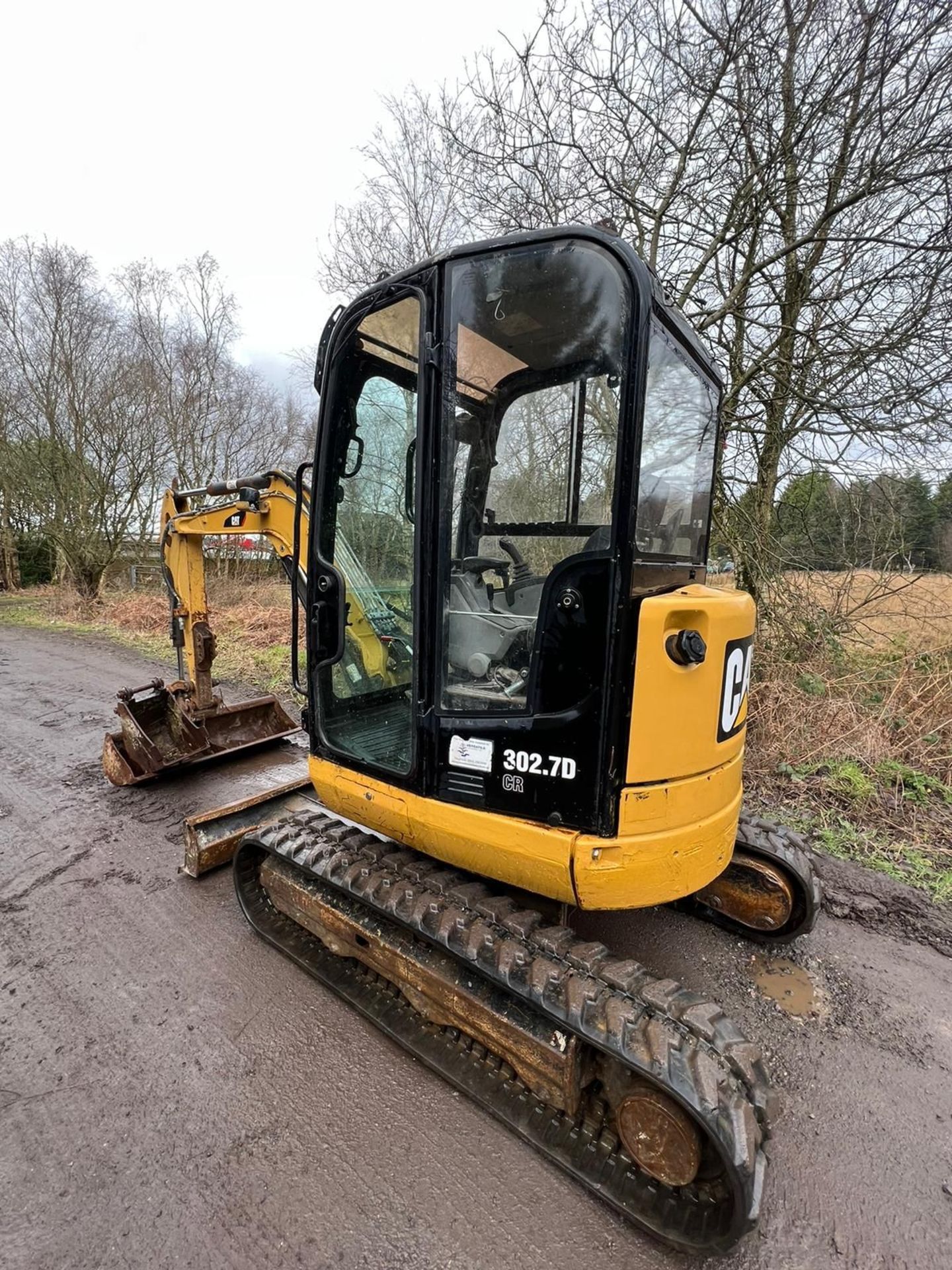 CAT 302.7D MINI DIGGER EXCAVATOR FULL CAB 2.7 TON TRACK MACHINE CATERPILLAR - Image 7 of 18