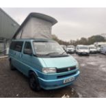 VINTAGE ADVENTURE: 1995 VW TRANSPORTER T4 POP TOP CAMPER >>--NO VAT ON HAMMER--<<