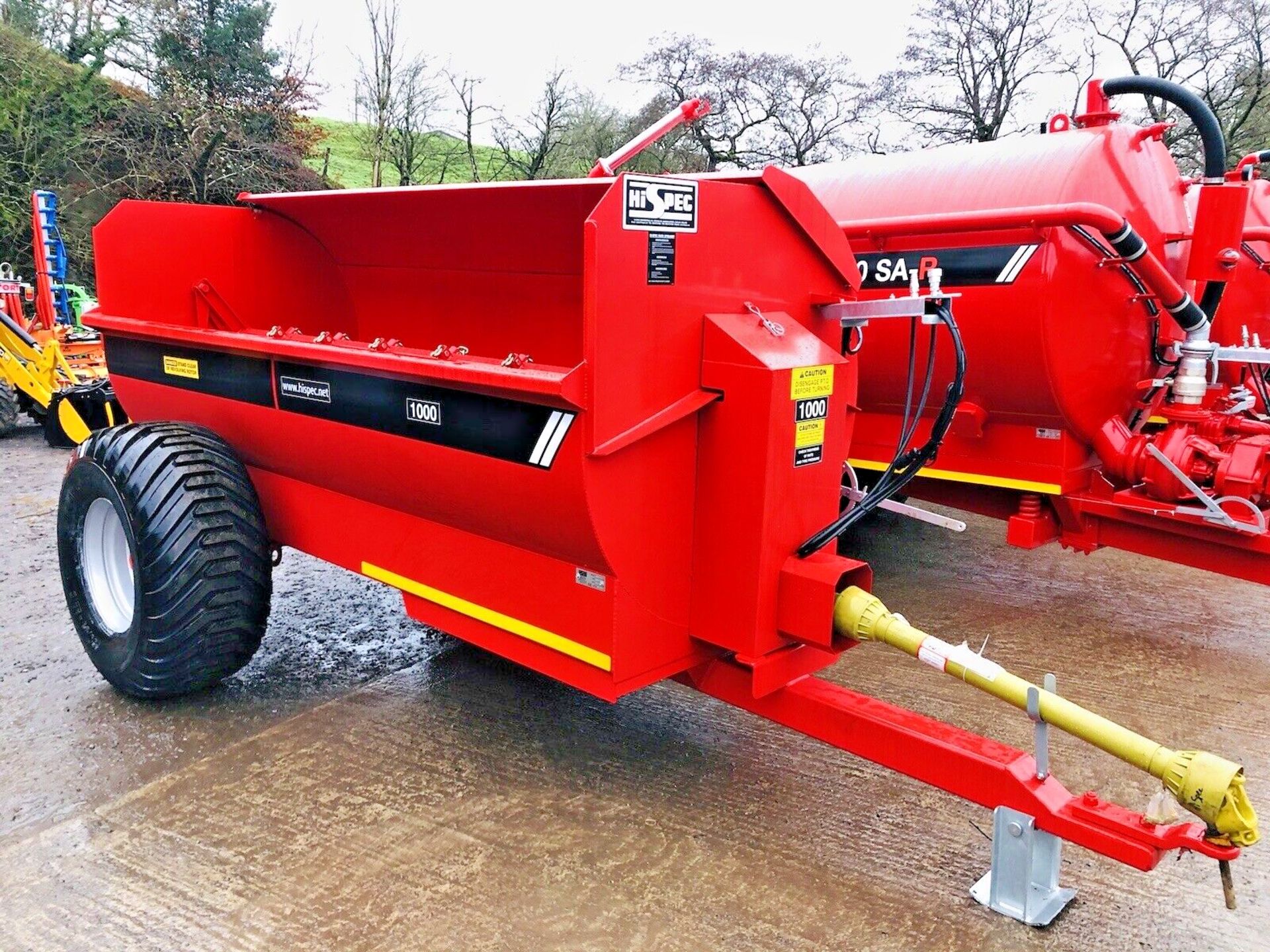 NEW HISPEC 1000 / 10 CUBE BARREL MUCK DUNG SPREADER - Bild 8 aus 8