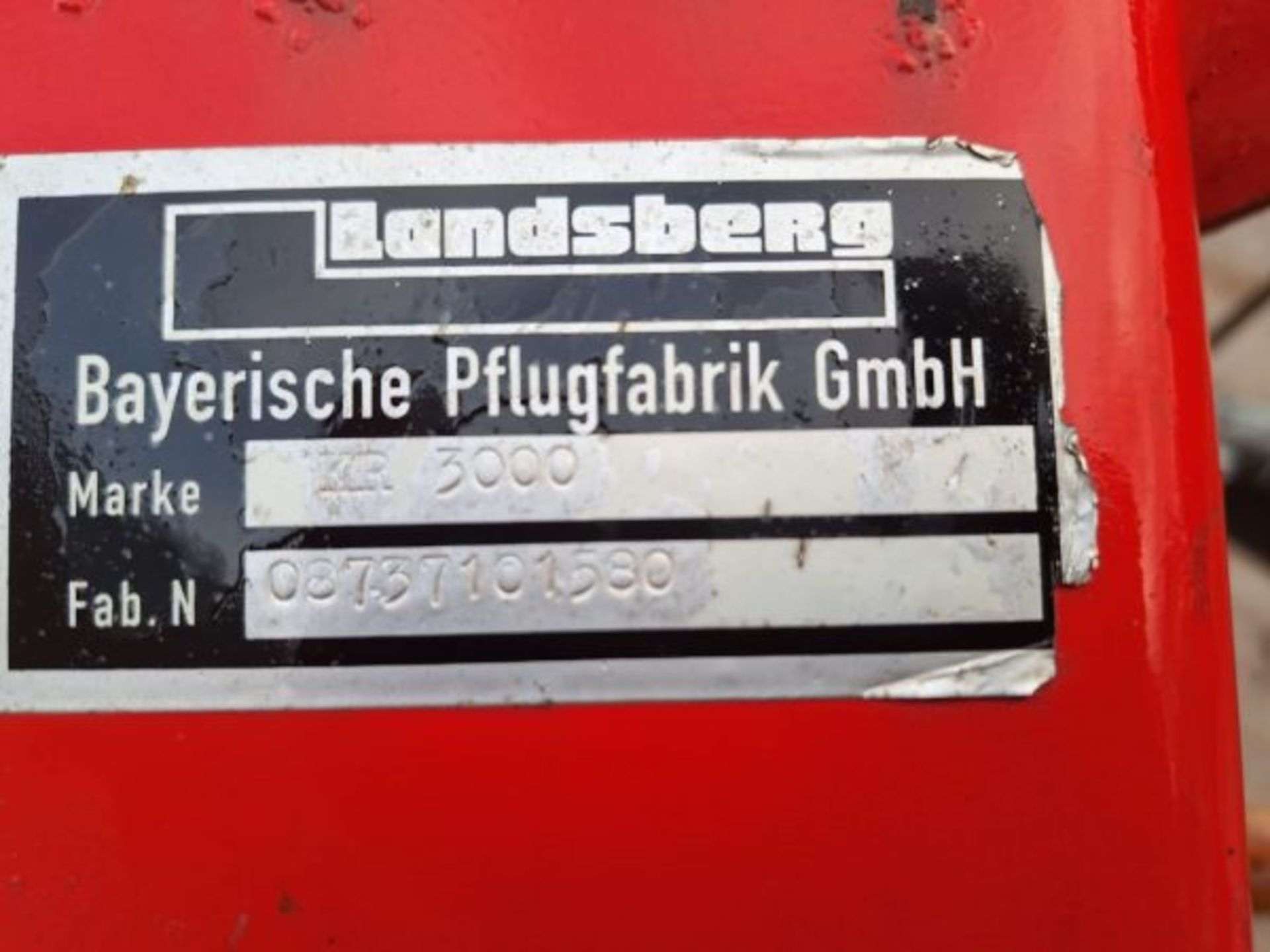 LANDSBERG KR3000, 3M POWER HARROW - Image 5 of 5