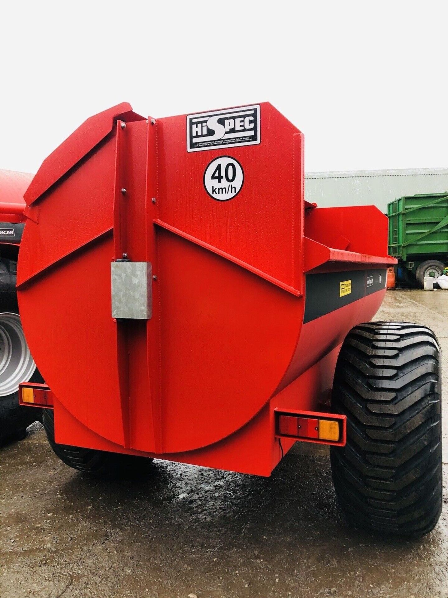 NEW HISPEC 1000 / 10 CUBE BARREL MUCK DUNG SPREADER - Image 4 of 8