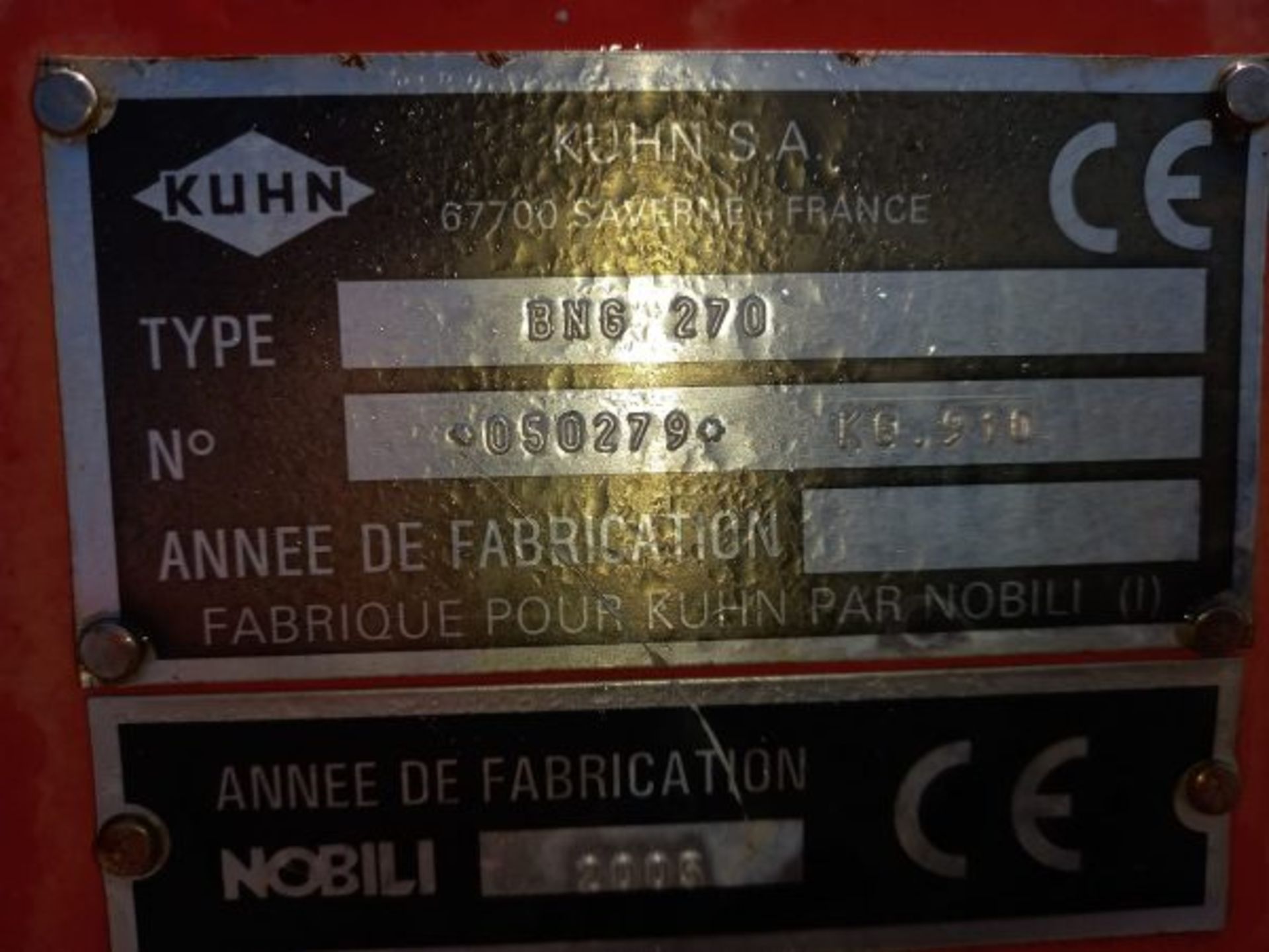 KUHN BNG 270 TOPPER - Image 3 of 5