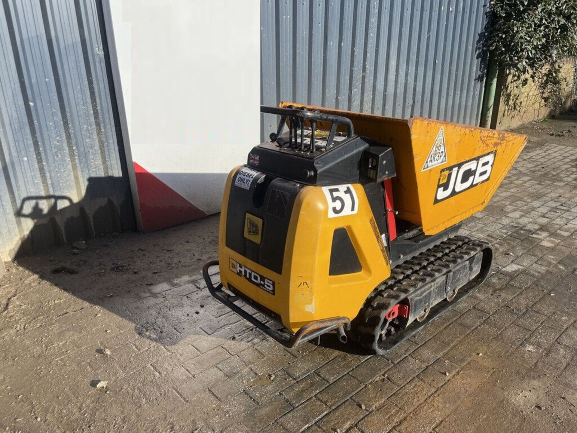 JCB DUMPSTER HTD5 TRACKED MINI DUMPER - Image 8 of 9