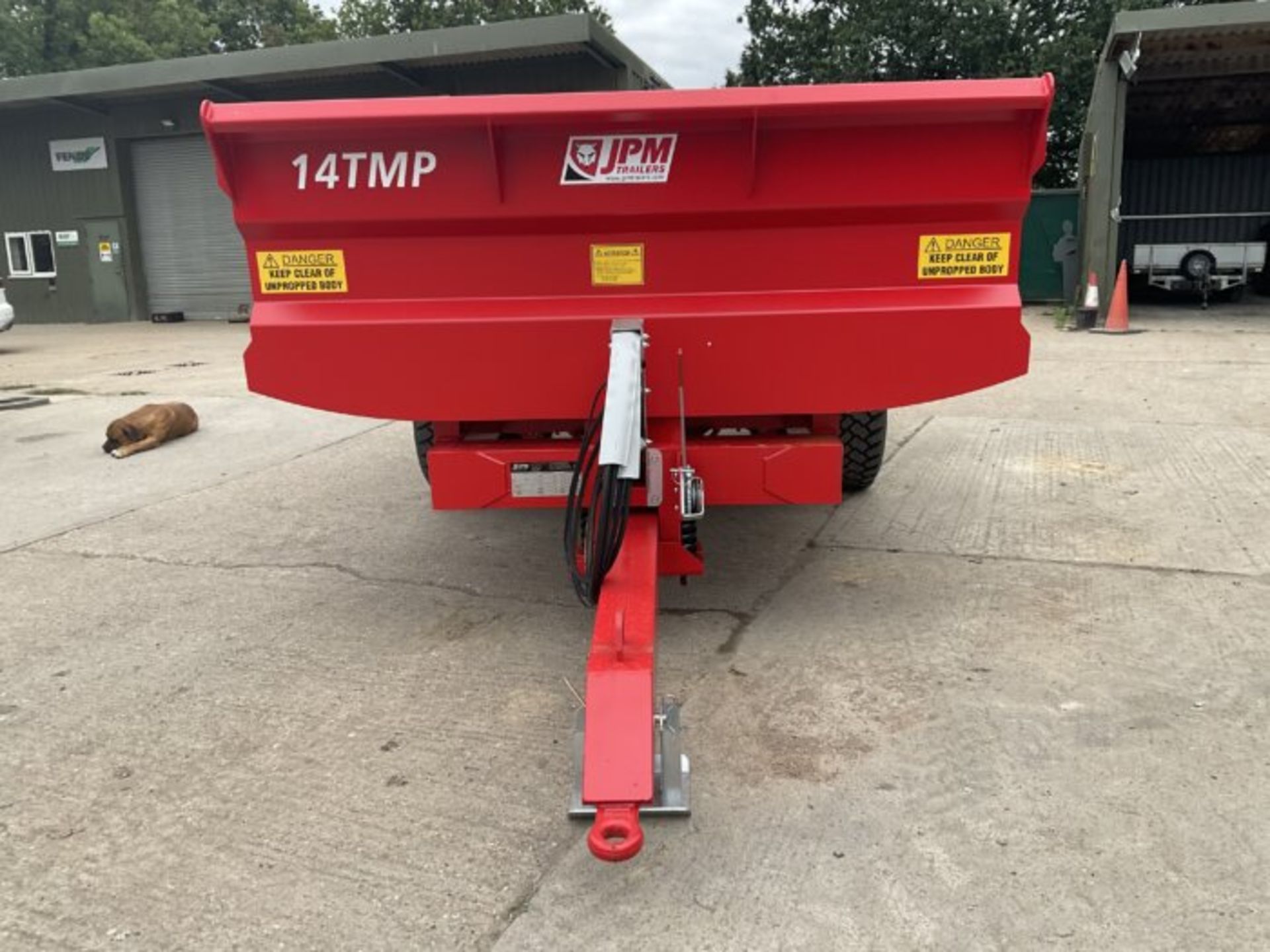 JPM 14TDT. 14 TONNE DUMP TRAILER HYDRAULIC TAILBOARD - Bild 4 aus 9