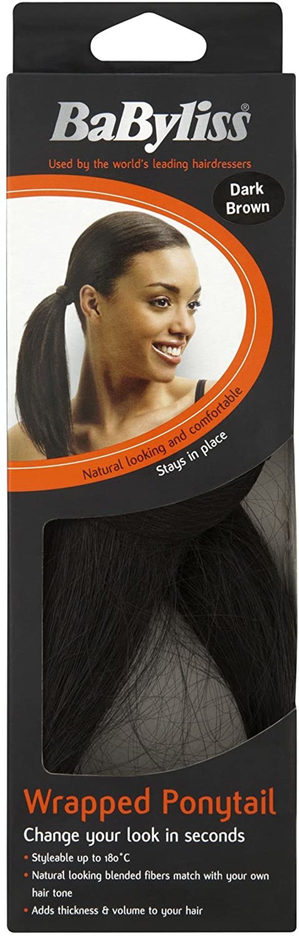 36 X NEW BABYLISS PONYTAIL WRAP DARK BROWN 1PK