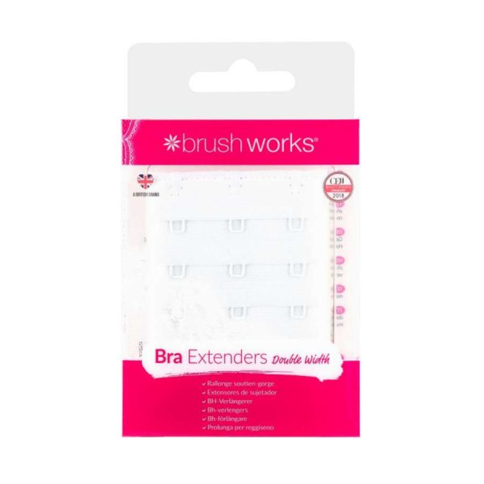 833 X NEW BW DOUBLE WIDTH BRA EXTENDERS - 3 PACK - Image 2 of 2