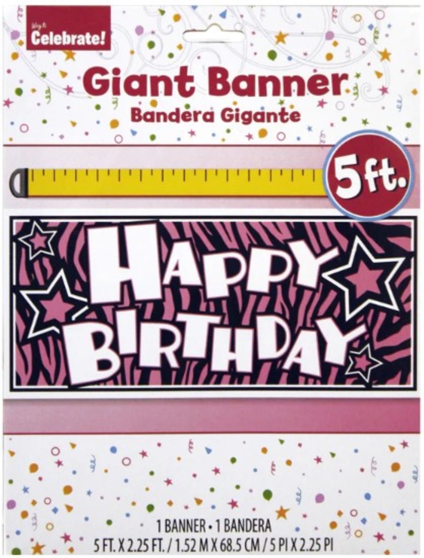 1000 COLOURFUL BIRTHDAY BANNERS FOR PARTIES - RANGE OF DESIGNS, RRP £10,000 - Image 4 of 5