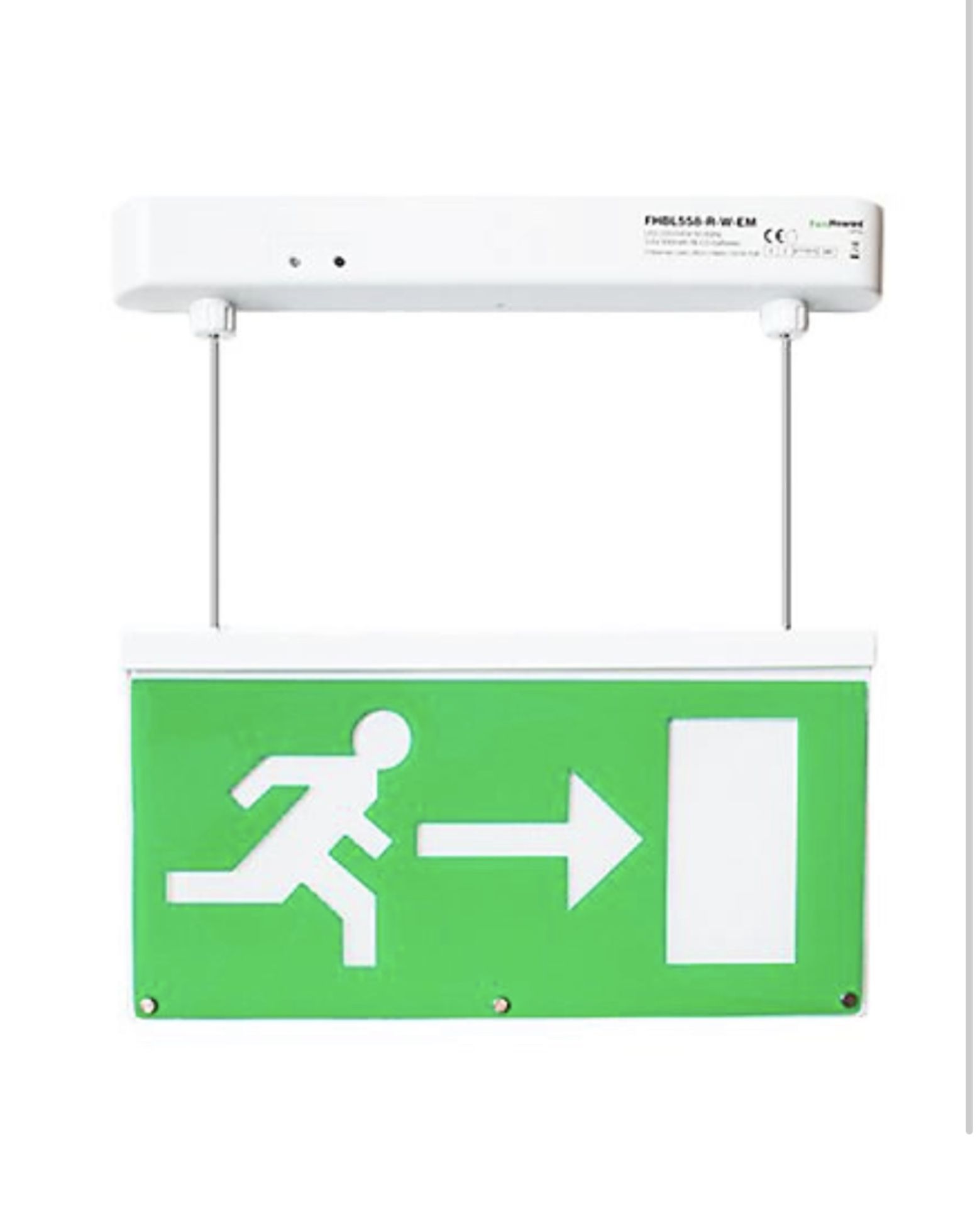 6 X EXODUS LED DROP FIRE EXIT ESCAPE SIGN RRP£350+