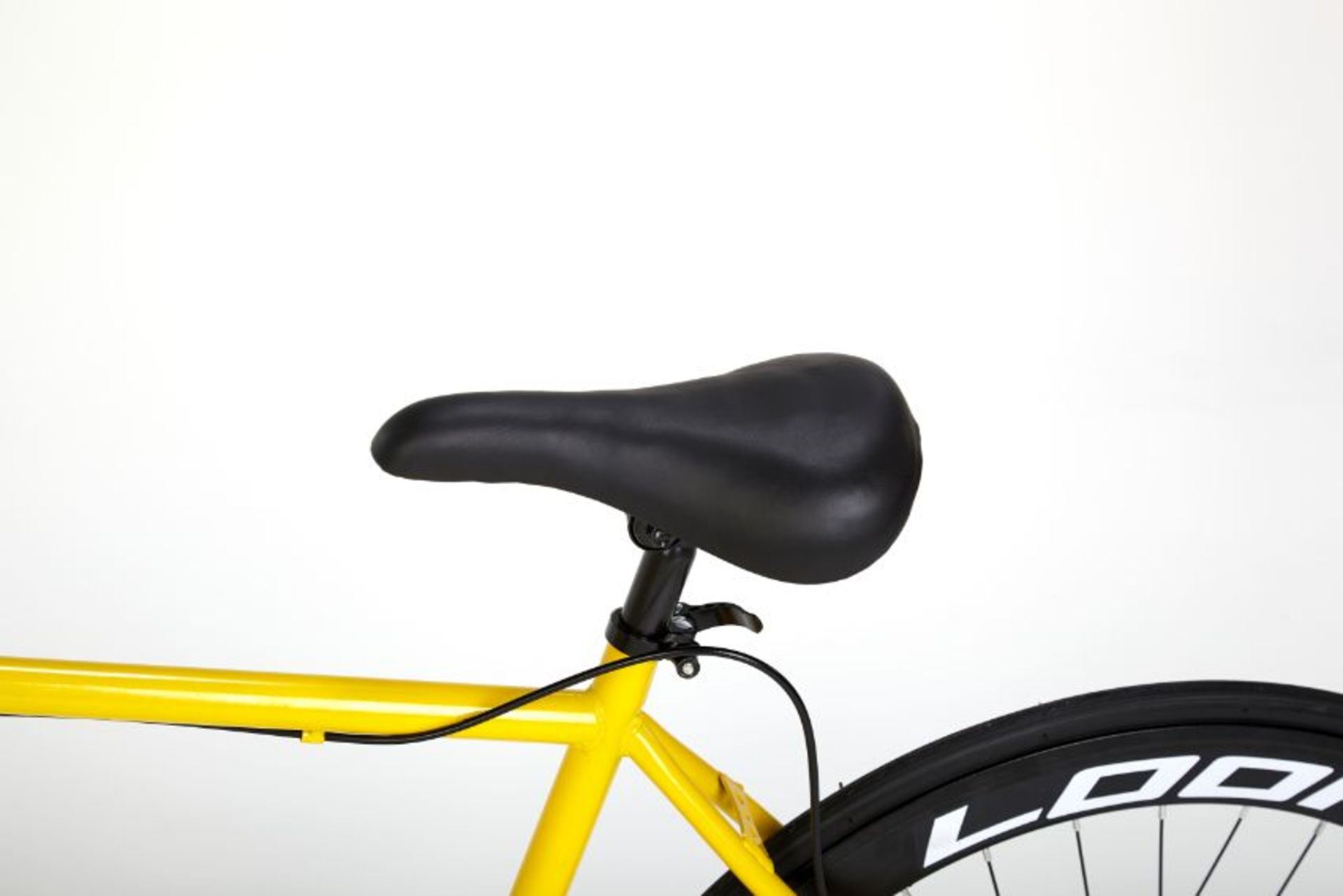 YELLOW STREET BIKE WITH 21 GREAR, BRAKE DISKS, KICK STAND, COOL THIN TYRES - Image 10 of 12