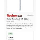 2 BOXES FISCHER THERMOFIX 6 H-NT 300MM 100 IN BOX INSULATION