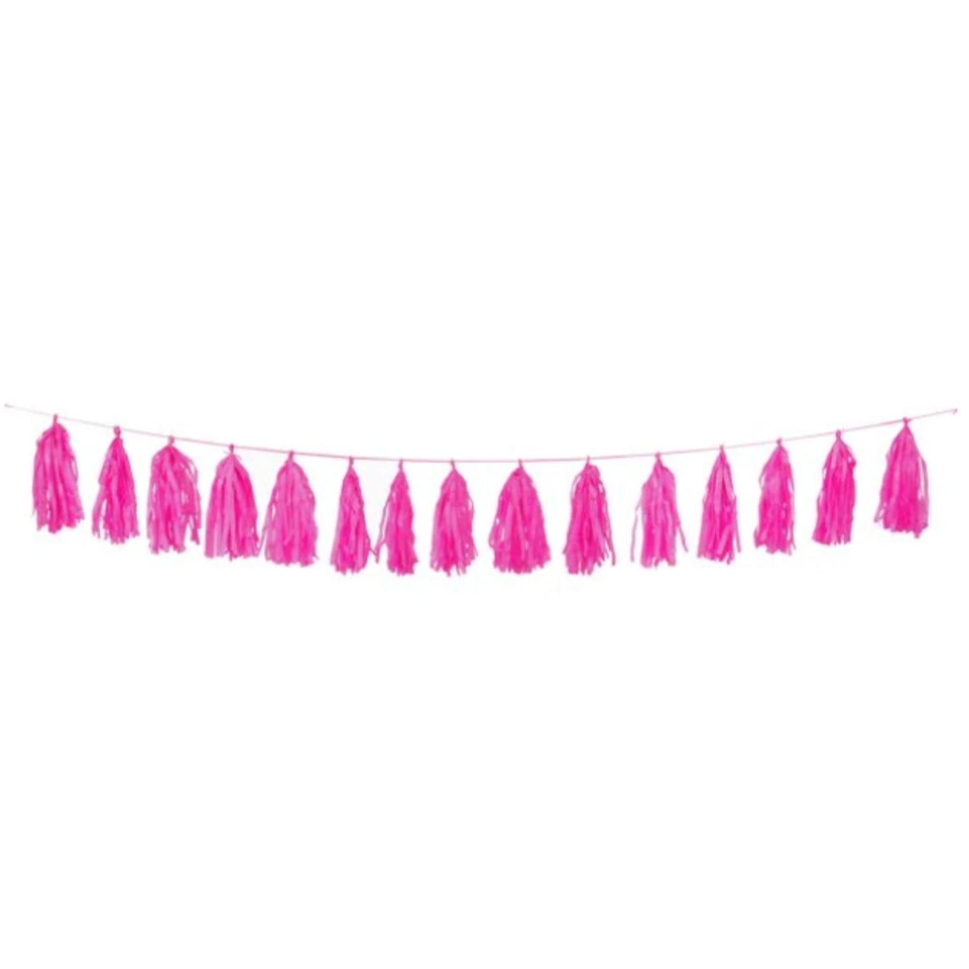 1000 UNIQUE PARTY - 9FT TISSUE PAPER TASSEL GARLAND - 7 COLOURS, RRP £10,000 - Bild 2 aus 7