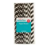 1000 PACKS OF BLACK AND ORANGE POLKA DOT & STRIPED PAPER STRAWS, RRP £10,000