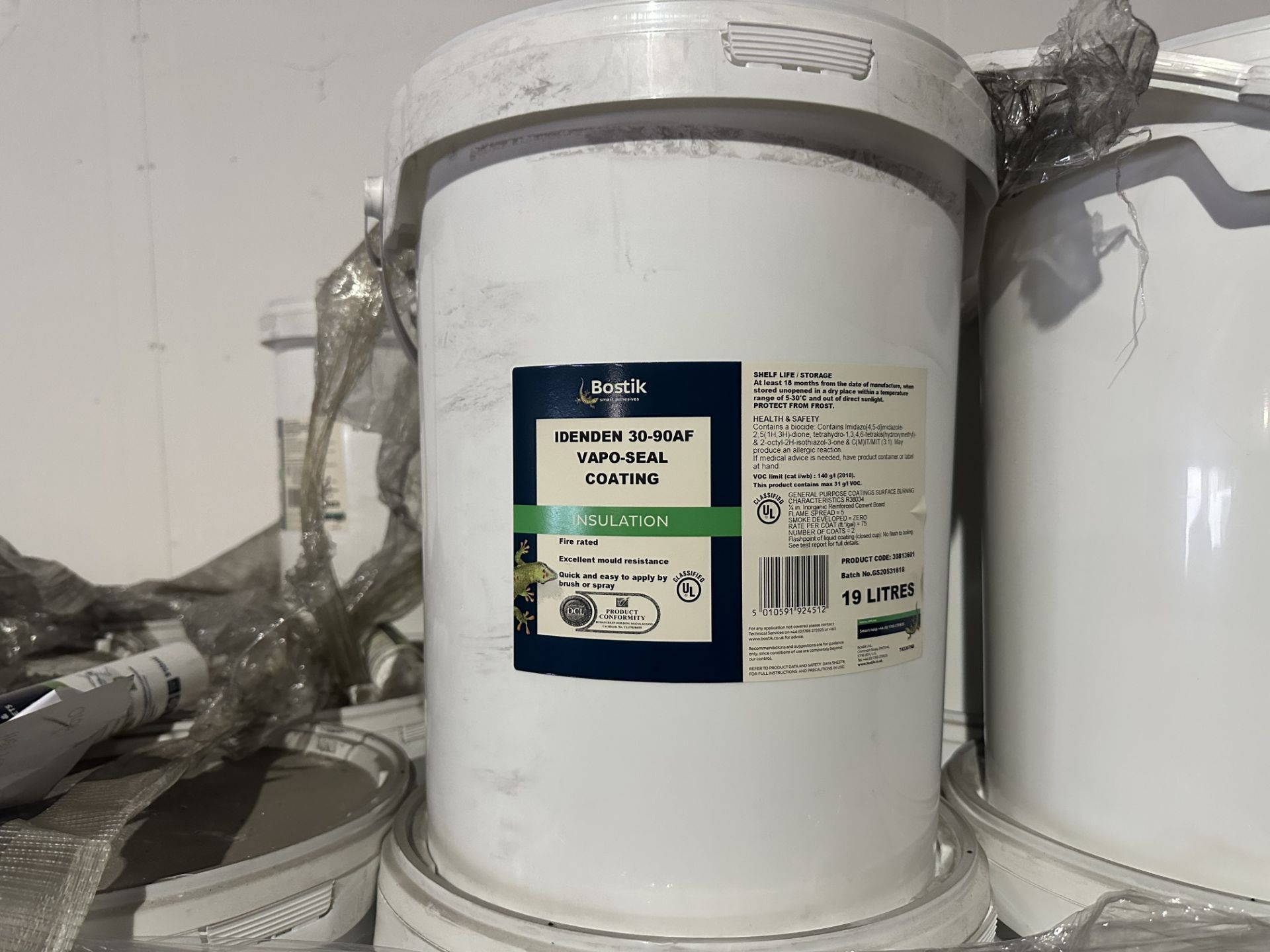 18X BOSTIK IDENTEN 30-90AF VAPO SEAL COATING 19LITRES - Image 2 of 2