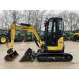 YANMAR VIO 26. RUBBER TRACKS. PIPED. FRONT BLADE. 4 BUCKETS. QUICK HITCH. 2 SPEED TRACKING.
