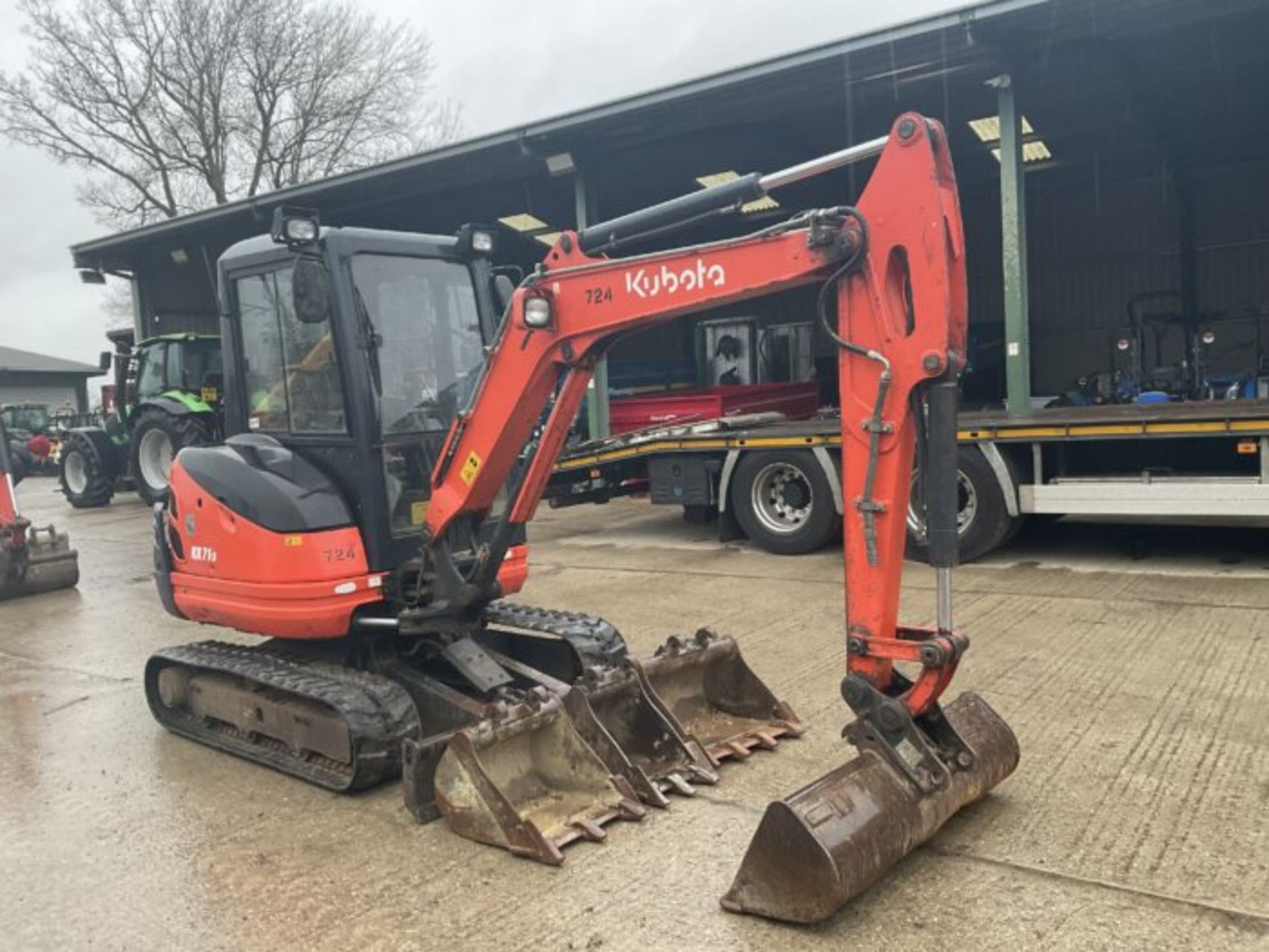 YEAR 2017 KUBOTA KX71-3. RUBBER TRACKS - Image 4 of 10