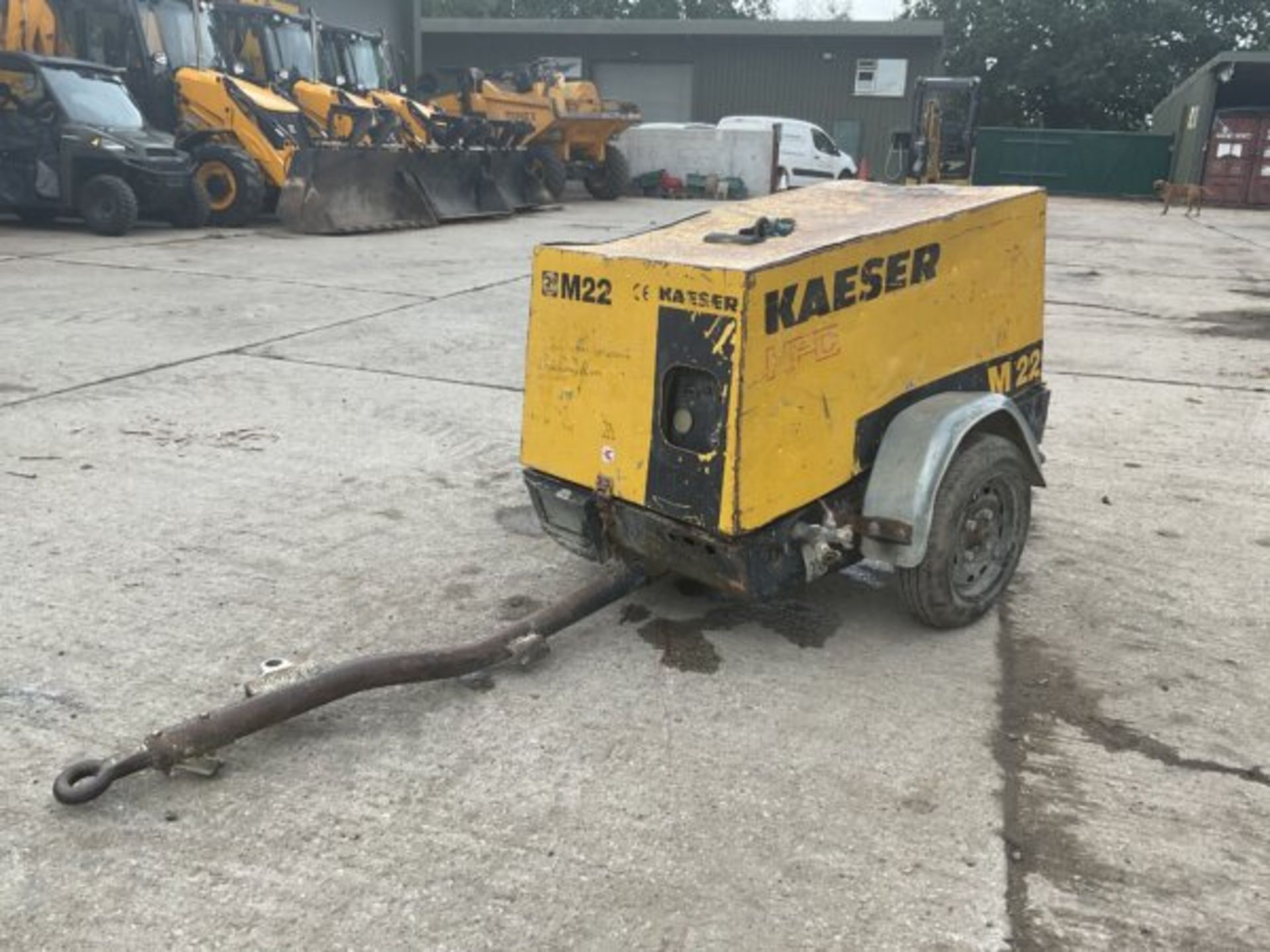 KAESER M22 COMPRESSOR. KUBOTA ENGINE. 2706 HOURS. YEAR 1998 - Image 7 of 7