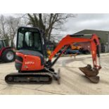 2019 KUBOTA U27-4. RUBBER TRACKS. PIPED. FRONT BLADE