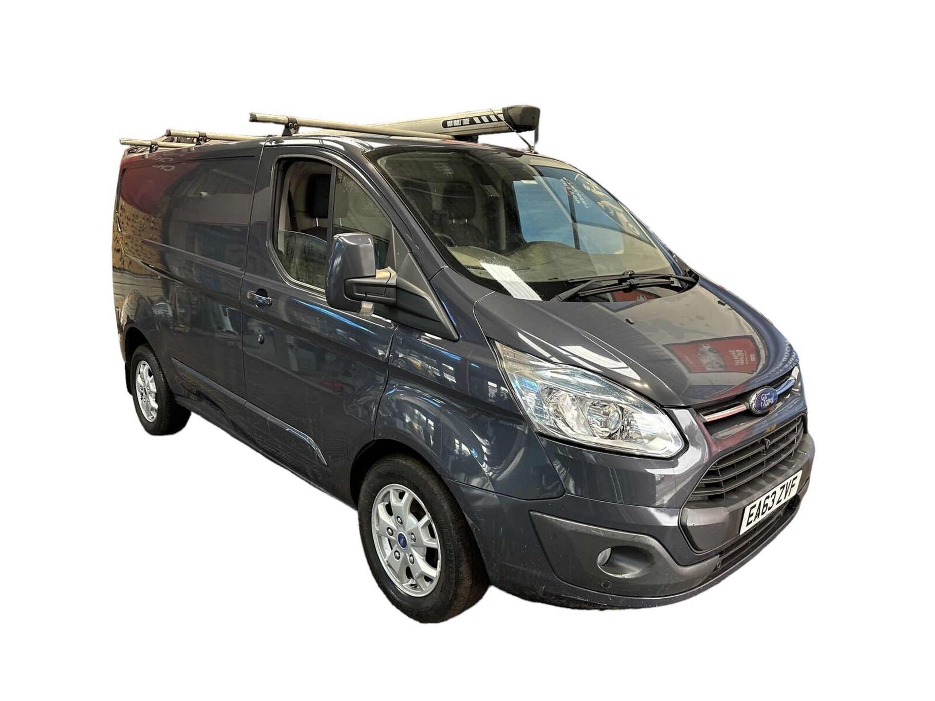 63 PLATE FORD TRANSIT CUSTOM: METALLIC GREY MARVEL