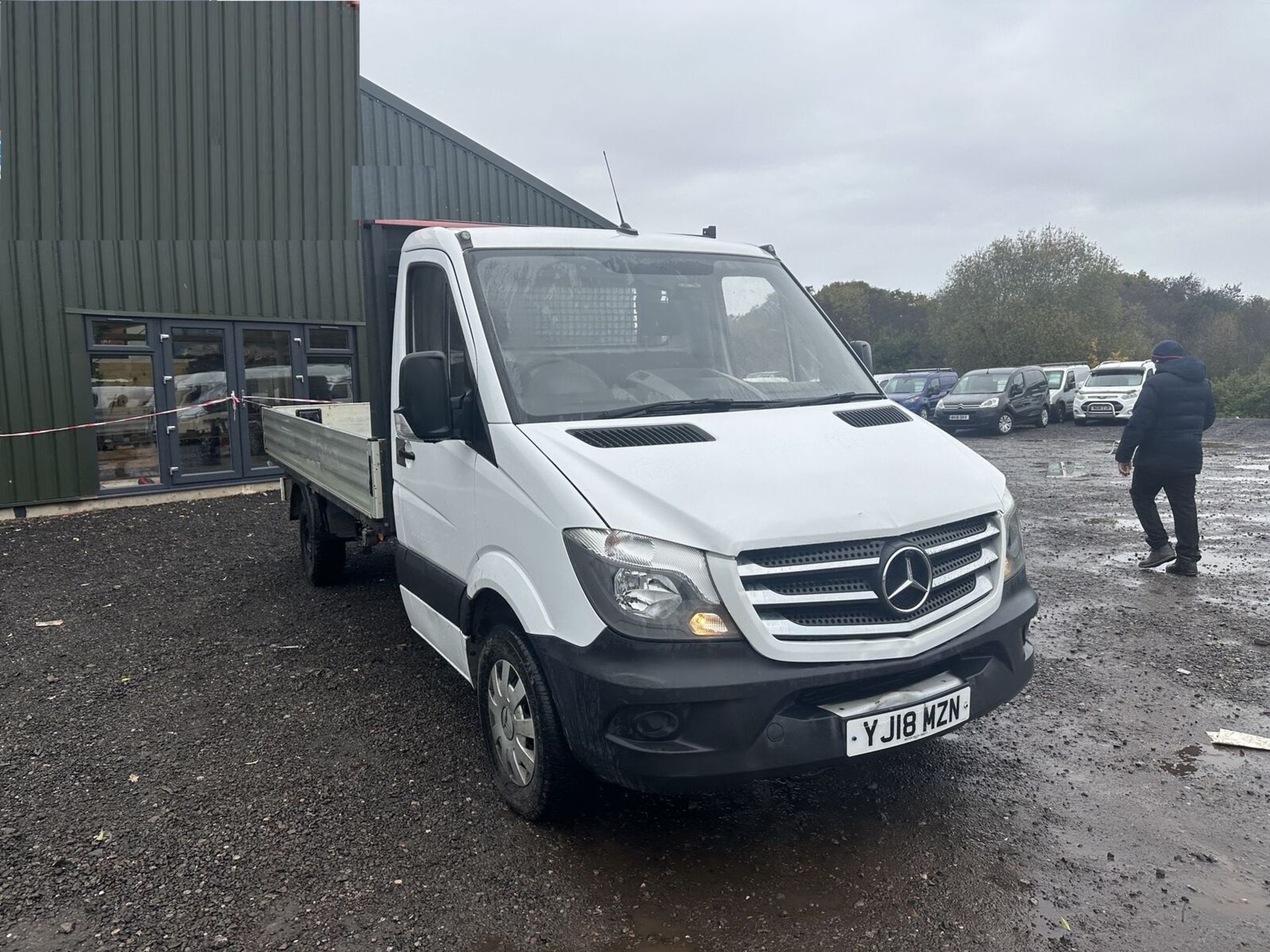 WHITE STALLION ON WHEELS: 2018 MERCEDES SPRINTER FLATBED LWB - Image 2 of 15