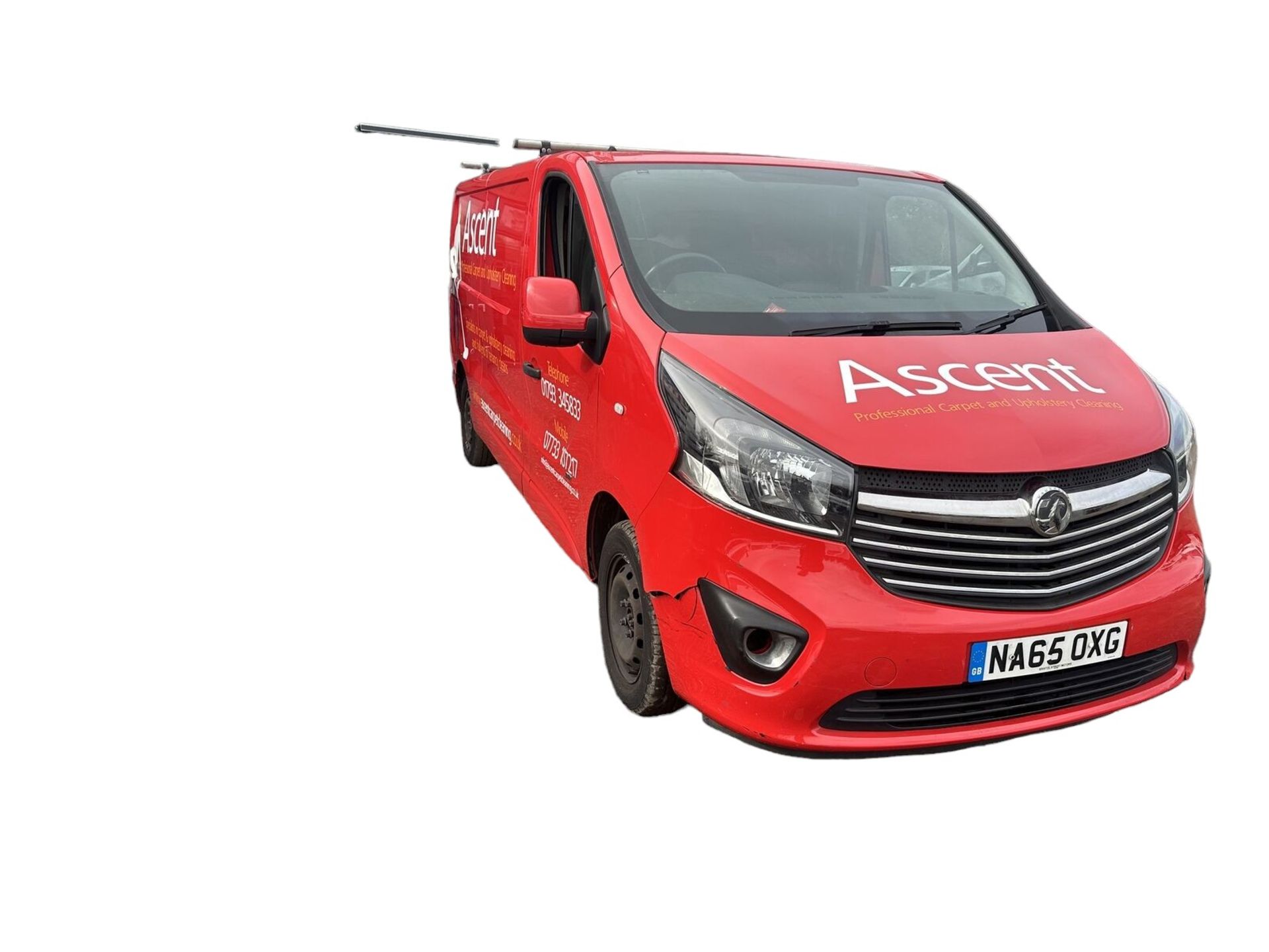 RARE BEAUTY IN RED: 65 PLATE VAUXHALL VIVARO - SPARES OR REPAIRS >>--NO VAT ON HAMMER--<<